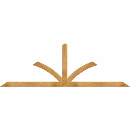 Ekena Millwork Richland Rough Sawn Timber Gable Bracket, Western Red Cedar, 108"W x 36"H x 4"D x 4"F, 8/12 Pitch GBW108X36X0404RIC00RWR